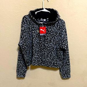 PUMA Winterized AOP Crop Hoodie